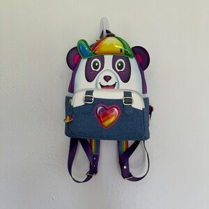 Loungefly X Lisa Frank Painter Panda Bear Rainbow Backpack